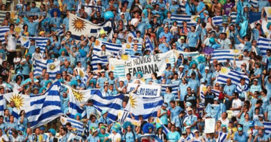 Torcida da seleção uruguaia