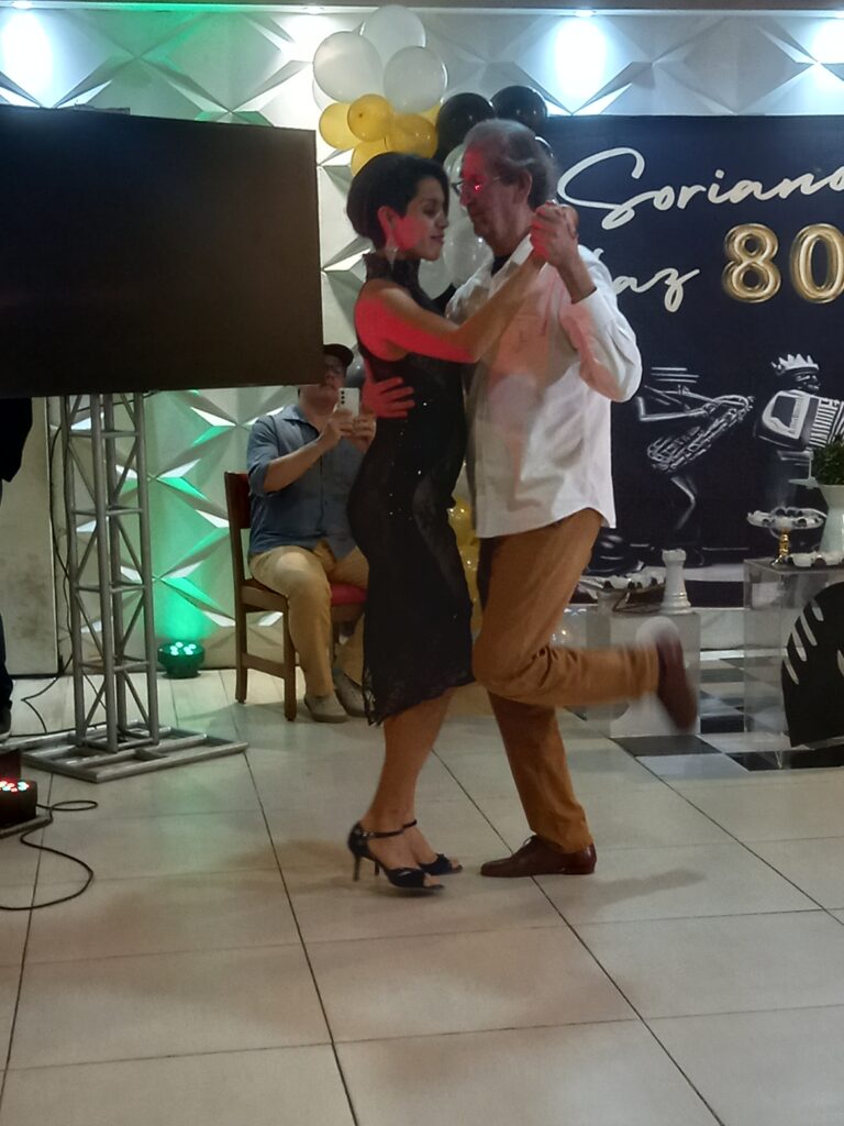 Soriano e a professora de tango