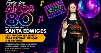 FESTA DOS ANOS 80 NO SANTUÁRIO DE SANTA EDWIGES, MUITA MÚSICA E DIVERSÃO!
